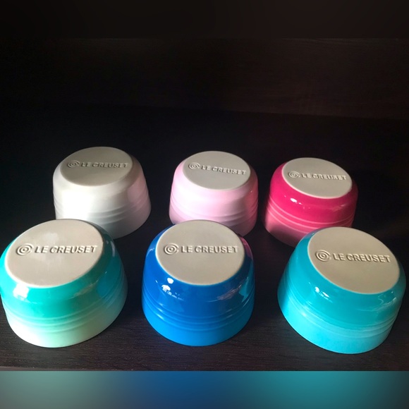 Le Creuset Kitchen New Le Creuset Mini Ramekins Set 6 Pastel Colors